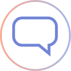 Icon of a chat bubble